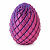 Zmajevo jajce antistresna igrača, preoblikovalna 3D igrača z gibljivimi sklepi, PLA, 6,5 × 6,5 × 7,5 cm | DRAGOEGG Rdeče-modra