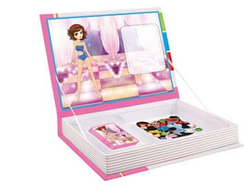 Alltoys Magnetna knjiga sestavljanka – princese, 85 kosov