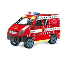Alltoys Kovinski komplet za sestavljanje gasilskega vozila, 314 delov