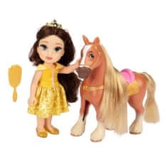 Alltoys Disneyjeva lutka princesa Zlatolaska/Belle s konjem Maximus/Philippe