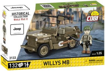 Cobi COBI Willys MB iz 2. svetovne vojne, 1:35, 132 kock in figura
