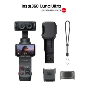 Insta360 LunaUltra Creator Bundle kamera, 8K, OLED zaslon (5,08 cm), Leica Summicron leča, črna