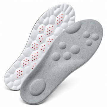 SOLFIT® Ortopedski vložki z masažnimi točkami | Siva