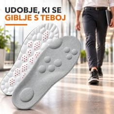 SOLFIT® Ortopedski vložki z masažnimi točkami | Siva 39-40