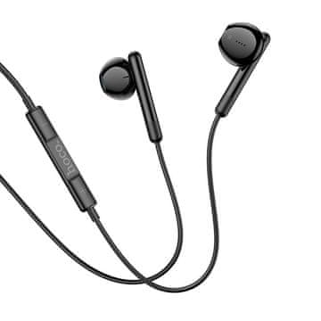 Hoco Žične ušesne slušalke Hoco M93 s 3,5-mm priključkom, črne