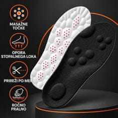 SOLFIT®  Ortopedski vložki z masažnimi točkami | Črna, 41 - 42