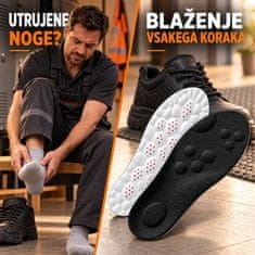 SOLFIT®  Ortopedski vložki z masažnimi točkami | Črna, 41 - 42