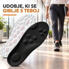 SOLFIT®  Ortopedski vložki z masažnimi točkami | Črna, 41 - 42