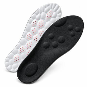 SOLFIT®  Ortopedski vložki z masažnimi točkami | Črna