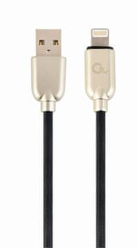 Gembird CC-USB2R-AMLM-1M Premium gumijast 8-pinski polnilni in podatkovni kabel 1 m črn