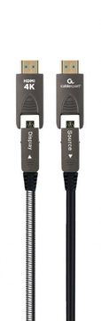 Gembird CCAP-HDMIDD-AOC-10M aktivni optični AOC visokohitrostni HDMI DA kabel z Ethernetom AOC Premium Series 10 m črn 4K