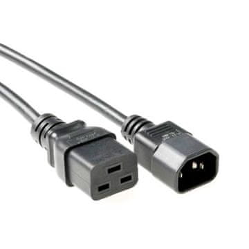 ACT Napajalni kabel AK5439 C14 (M) - C19 (F) kabel, 1 m, črna