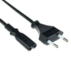 ACT AK5242 napajalni kabel Euro moški - C7 ženski 3m črn