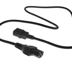 ACT AK5339 C14 - C15 3 m Visokotemperaturni omrežni napajalni kabel črn