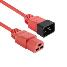 ACT Napajalni kabel AK5362 C20 (M) - C21 (F) 2 m rdeče barve