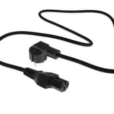 ACT AK5313 napajalni kabel omrežni konektor Schuko CEE 7/7 moški (kotni) - C15 IEC 60320 2m črn