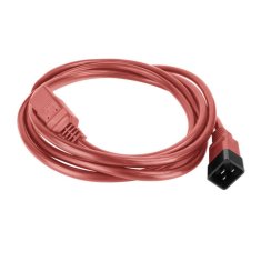 ACT Napajalni kabel AK5362 C20 (M) - C21 (F) 2 m rdeče barve