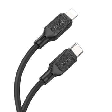 Hoco USB-C–Lightning kabel Hoco PD 20 W, 1 m, X90, črn