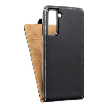 OEM Vertikalni etui SLIM FLEXI FRESH za SAMSUNG S21 FE, črn