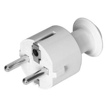 Orno Ravni Uni-Schuko vtič 16A, 230V, bel