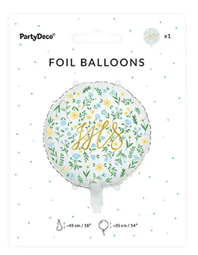 IHS okrogel folijski balon Sveto obhajilo 45 cm