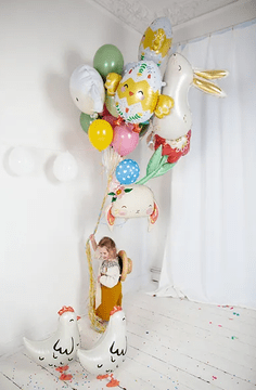 Folija balon SHEEP velikonočni rojstni dan 87x57cm