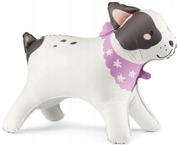 Stoječi folijski balon z motivom BULLDOG-a, rojstnodnevna voščilnica lastnika, 75x57 cm