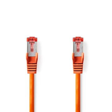 Nedis Omrežni kabel CAT6 | RJ45 moški | RJ45 moški | S/FTP | 2,00 m | Okrogla | LSZH | Oranžna | Oznaka