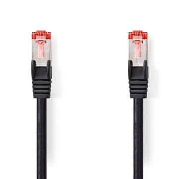 Nedis Omrežni kabel CAT6 | RJ45 moški | RJ45 moški | S/FTP | 0,50 m | Okrogla | LSZH | Črna | Oznaka