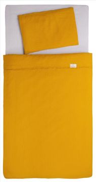 BabyMatex 3-delni posteljni komplet 100x135 MUSLIN gorčična