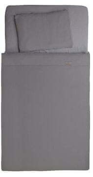 BabyMatex 3-delni komplet posteljnine 100x135 MUSLIN temno siv