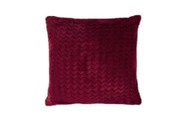 Dekorativna prevleka za vzglavnik 40x40 ZIG-ZAG Minky Wave bordo/temno roza