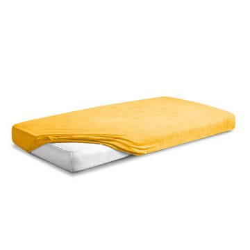 Frotirni nastavljivi list 110/120x190/200 PREMIUM svetlo oranžen