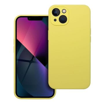 OEM Silikonski ovitek za iPhone 13, debeline 2 mm, rumene barve