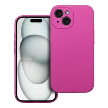OEM Silikonski etui za iPhone 15, debelina 2 mm, roza