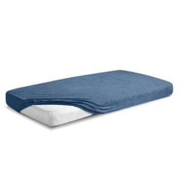 Frotirni nastavljivi list 130/140x190/200 PREMIUM sivo-moder