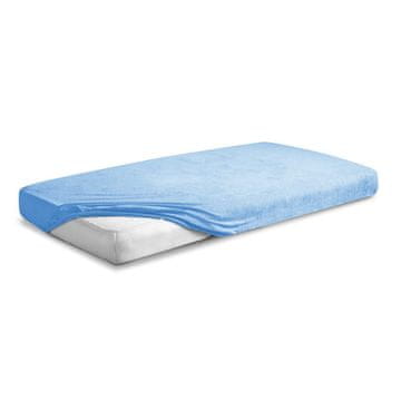 Frotirni nastavljivi list 210/220x190/200 PREMIUM svetlo moder
