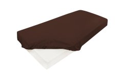 Satenasta rjuha z elastiko ZLATA 150/160x190/200x25 rjava