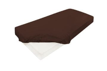 Satenasta rjuha z elastiko ZLATA 150/160x190/200x25 rjava