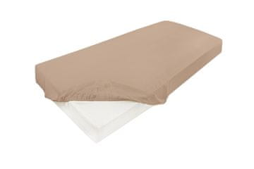 Satenasta rjuha z elastiko ZLATA 150/160x190/200x25 bež