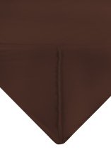 Satenasta rjuha z elastiko ZLATA 150/160x190/200x25 rjava