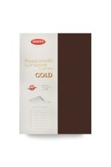 Satenasta rjuha z elastiko ZLATA 150/160x190/200x25 rjava
