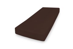 Satenasta rjuha z elastiko ZLATA 150/160x190/200x25 rjava