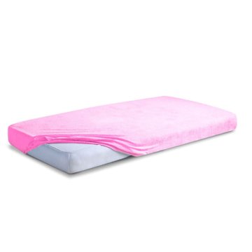 BabyMatex Frotirna rjuha z elastiko CLASSIC 70x140x10 Roza