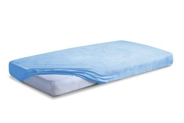 BabyMatex Frotirna rjuha z elastiko CLASSIC 70x140x10 nebesno modra