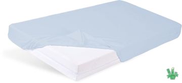 BabyMatex Rjuha Jersey Bamboo 70x140x10 BAMBUS z elastiko modra