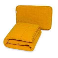 BabyMatex Otroška odejica 100x135 + vzglavnik 40x60 MUSLIN rumena