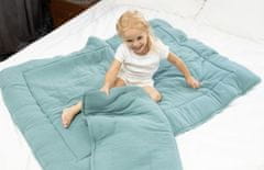 BabyMatex Otroška odejica 100x135 + vzglavnik 40x60 MUSLIN zelena
