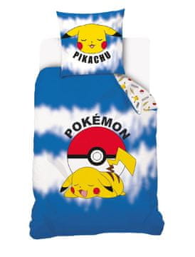 Carbotex Posteljnina iz bombaža 140x200 Pokemon Pikachu Youth