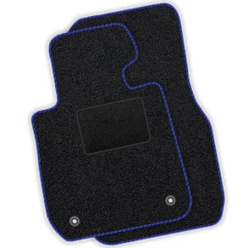 [SP]PL;AU047 modre - Sprednje velurne talne preproge - avtomobilske preproge, ki ustrezajo: Audi A3 III 8VA Sportback 2013-2020 Modri robovi